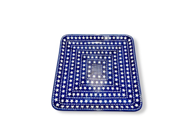 583 Bunzlau Vierkante Serveerschaal 28x28cm 119X Serveerschalen 583 Bunzlau Vierkante Serveerschaal 28x28cm 119X Serveerschalen